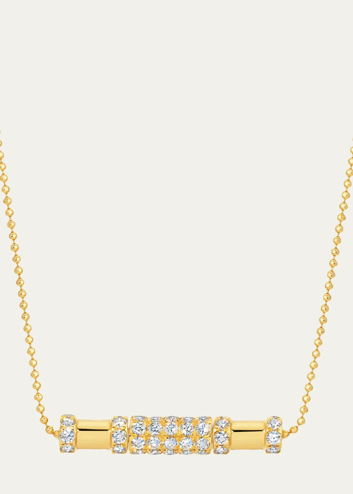 Graziela Gems18K Diamond Cavaletti Necklace