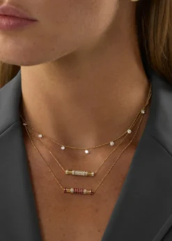 Graziela Gems18K Diamond Cavaletti Necklace