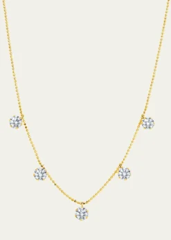 Graziela Gems18K Large Floating Diamond Necklace