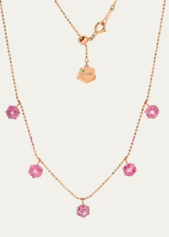 Graziela Gems18K Pink Sapphire Floating Necklace
