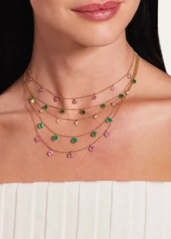 Graziela Gems18K Pink Sapphire Floating Necklace