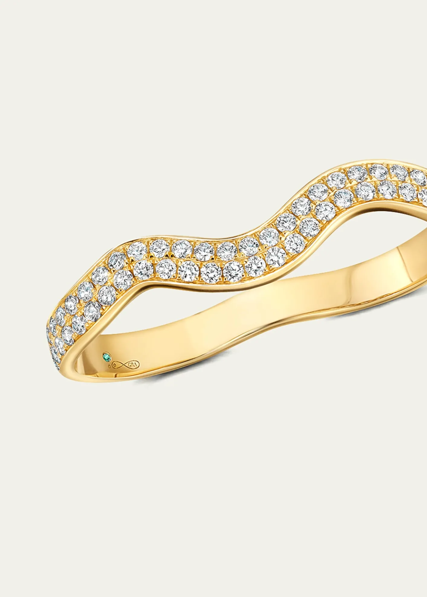 Graziela Gems18K Rio Diamond Double Finger Ring