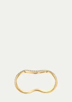 Graziela Gems18K Rio Diamond Double Finger Ring