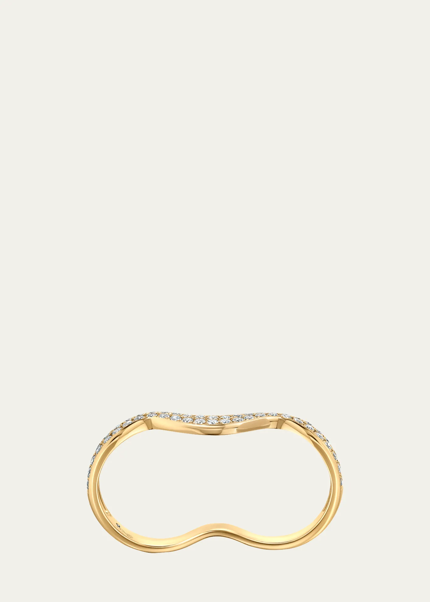 Graziela Gems18K Rio Diamond Double Finger Ring