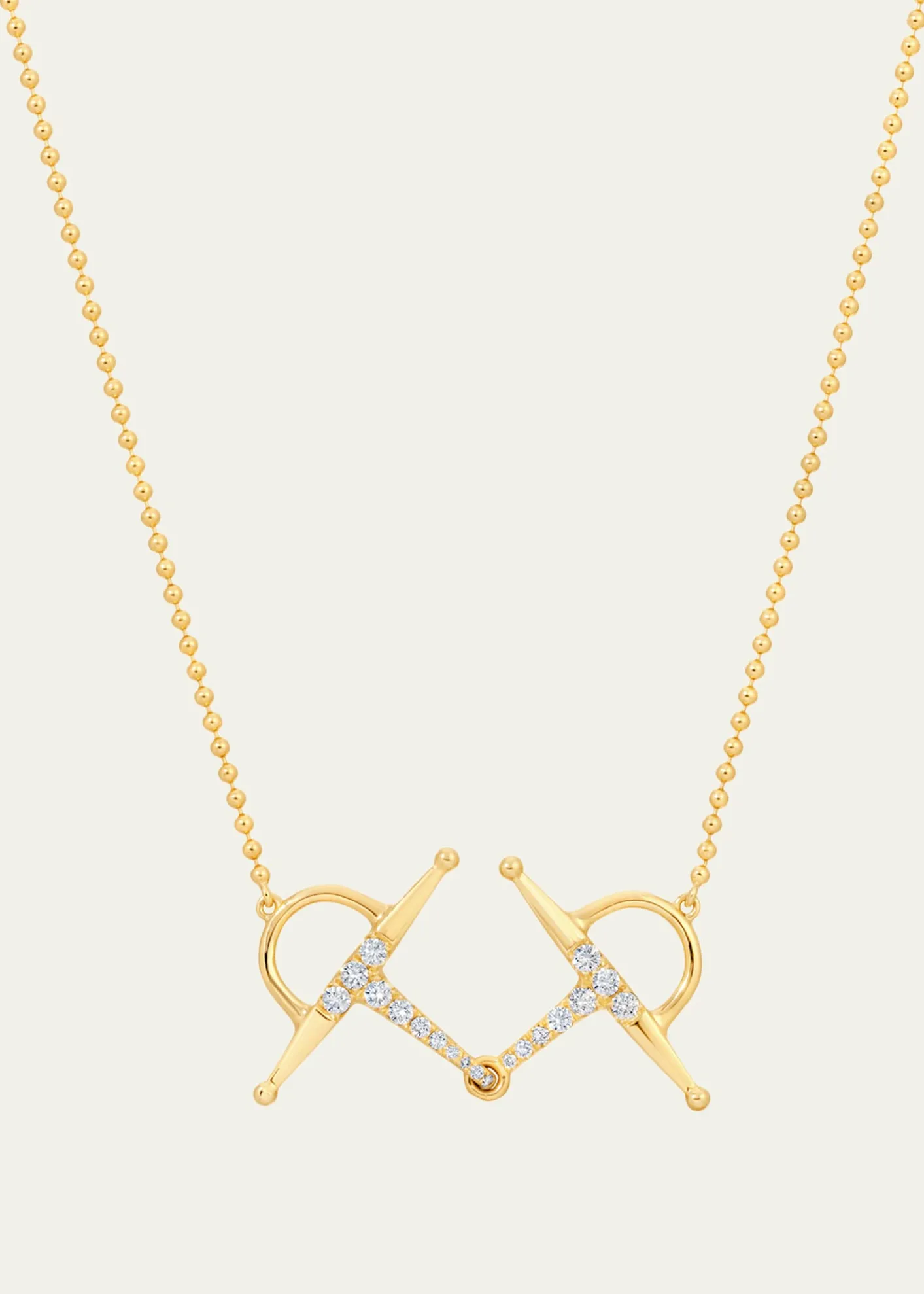 Graziela Gems18K Solo Diamond Bit Necklace