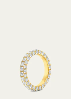 Graziela Gems18K Yellow Gold Diamond 3 Sided Ring