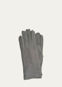 Guanti Giglio FiorentinoLambskin Shearling-Lined Gloves