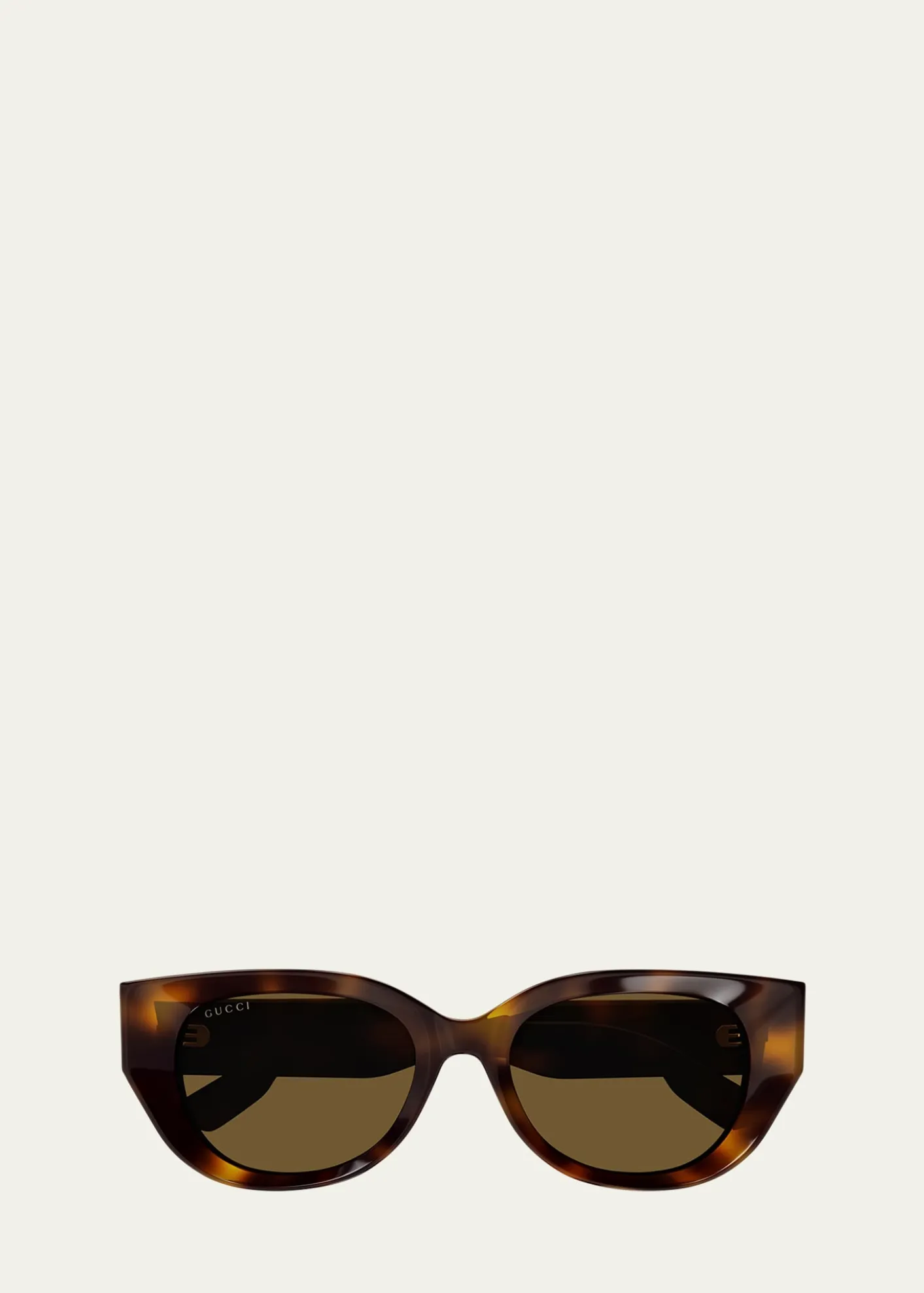 GucciBeveled Recycled Acetate Cat-Eye Sunglasses