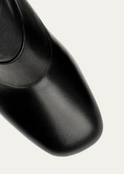 GucciBlondie Leather Medallion Ankle Boots