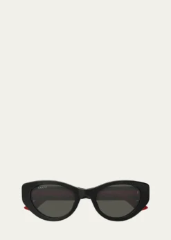 GucciCat-Eye Recycled Acetate Sunglasses