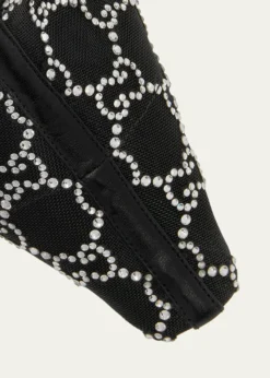GucciDemi Crystal Mesh Ankle Booties
