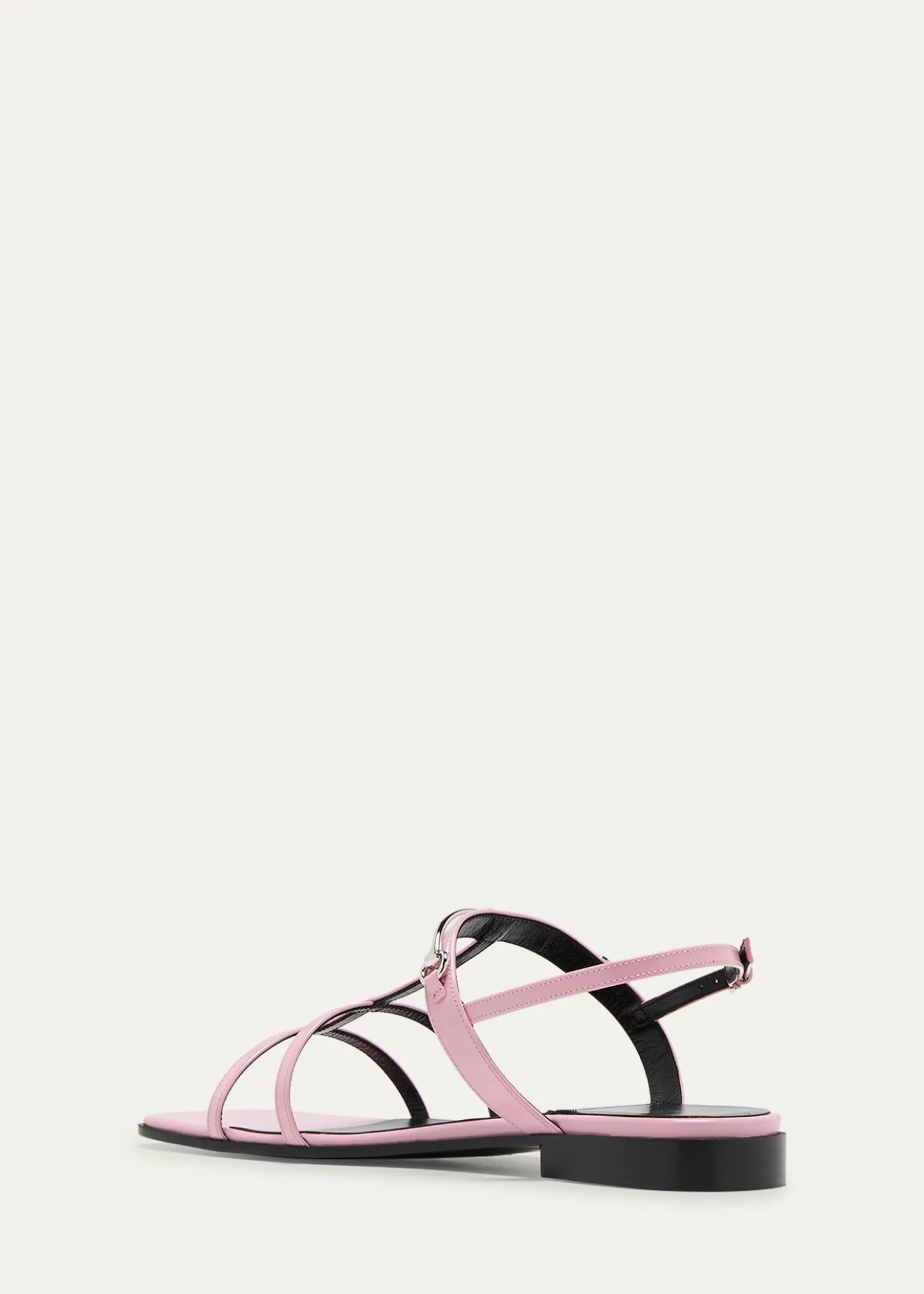 GucciDivine Leather Slingback Sandals
