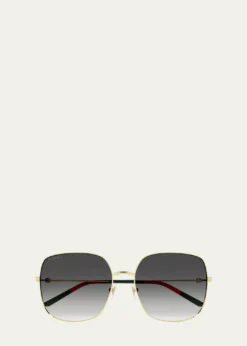 GucciGG Metal Butterfly Sunglasses