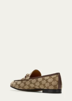 GucciGG Canvas Flat Loafers