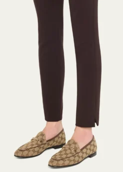 GucciGG Canvas Flat Loafers