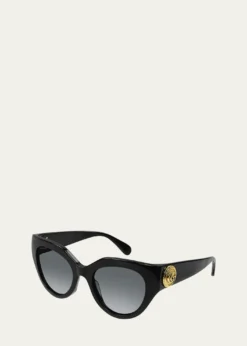 GucciGG Emblem Acetate Cat-Eye Sunglasses