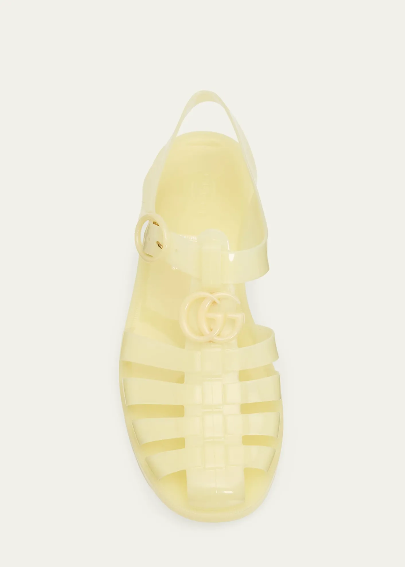 GucciGG Glossy Jelly Fisherman Sandals