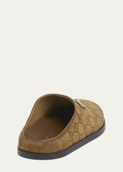 GucciGG Luxury Suede Mules with Horsebit