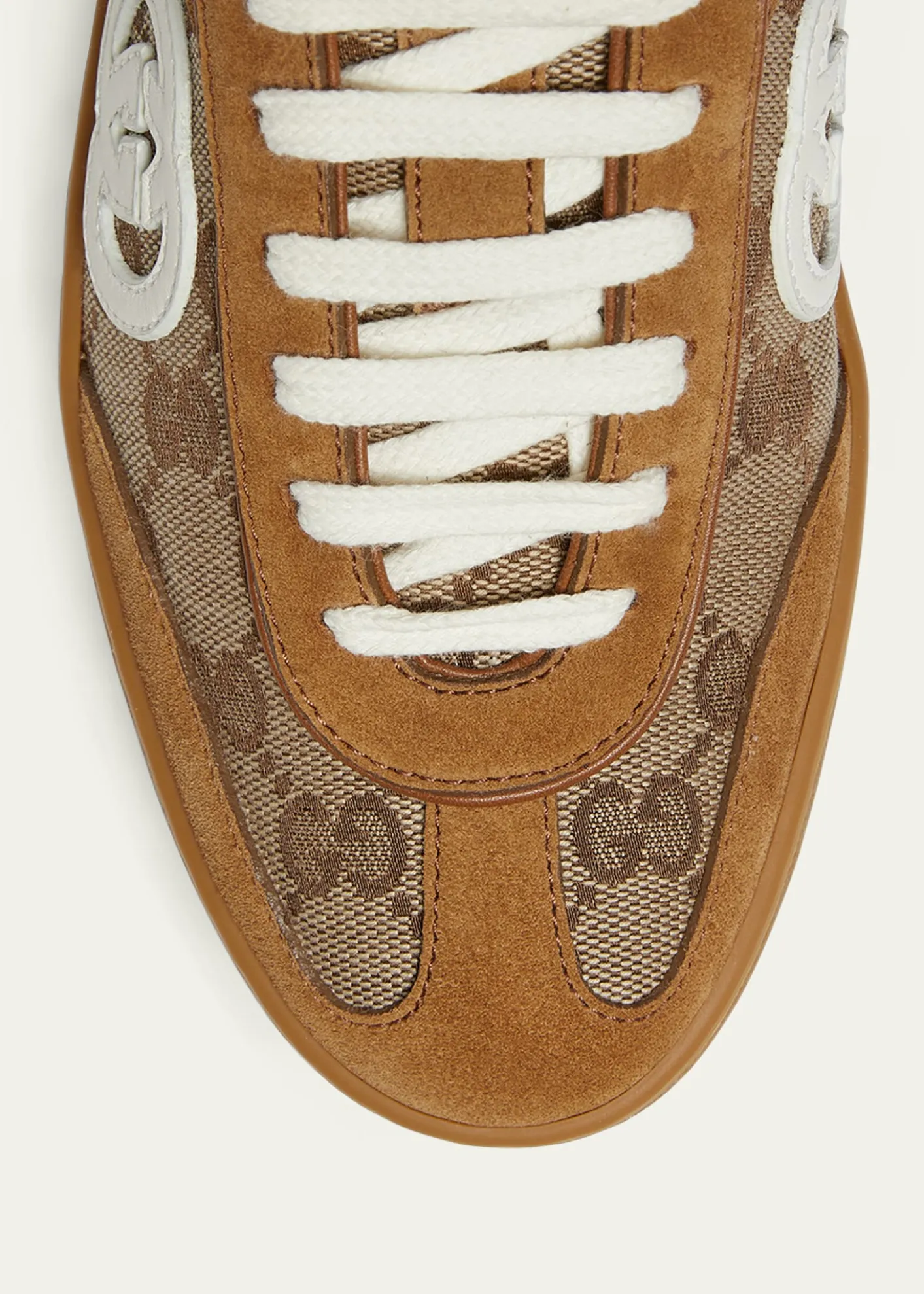GucciG75 Suede and Leather GG Sneakers