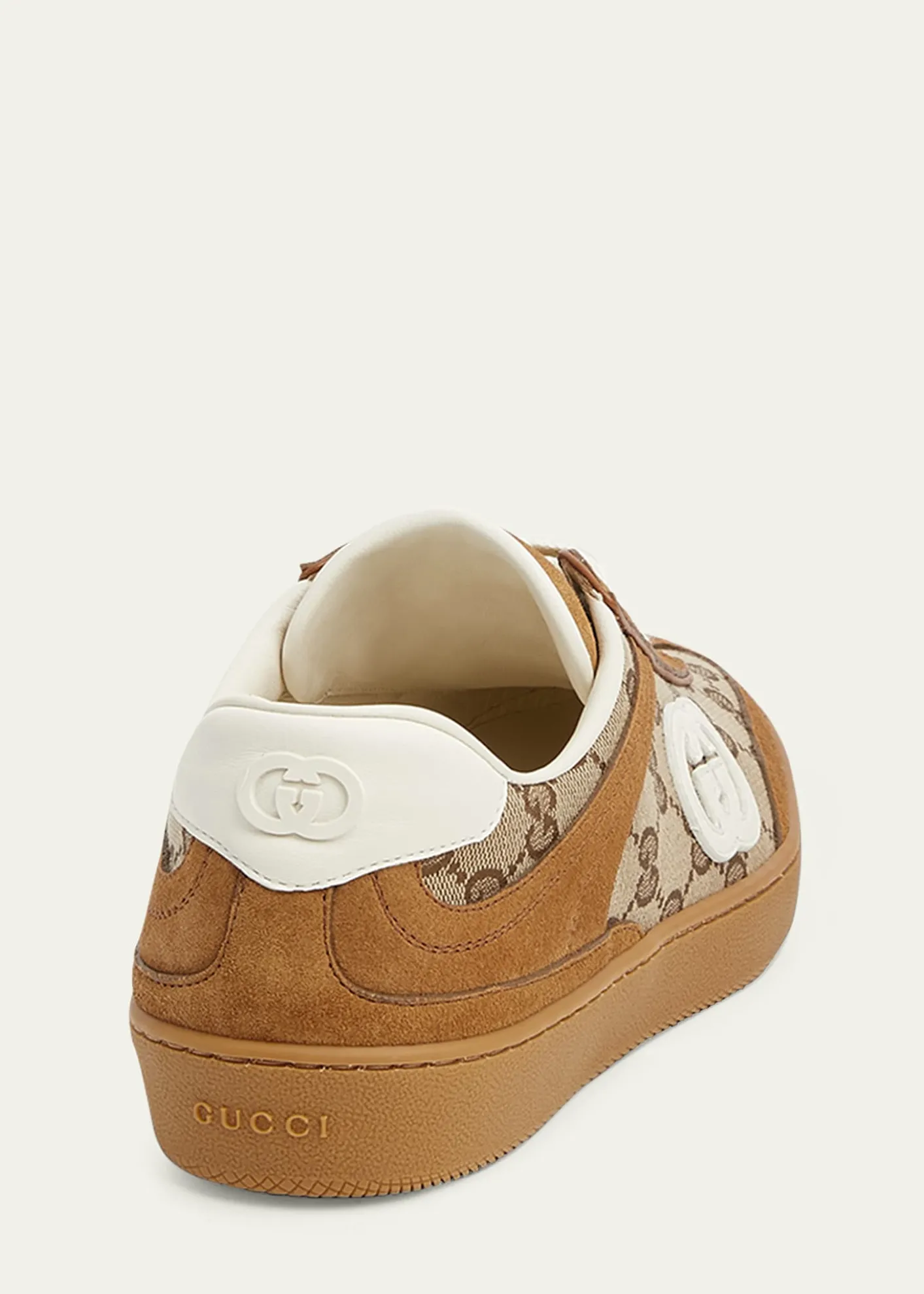 GucciG75 Suede and Leather GG Sneakers
