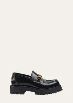 GucciHarald Leather Lug-Sole Loafers