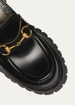 GucciHarald Leather Lug-Sole Loafers