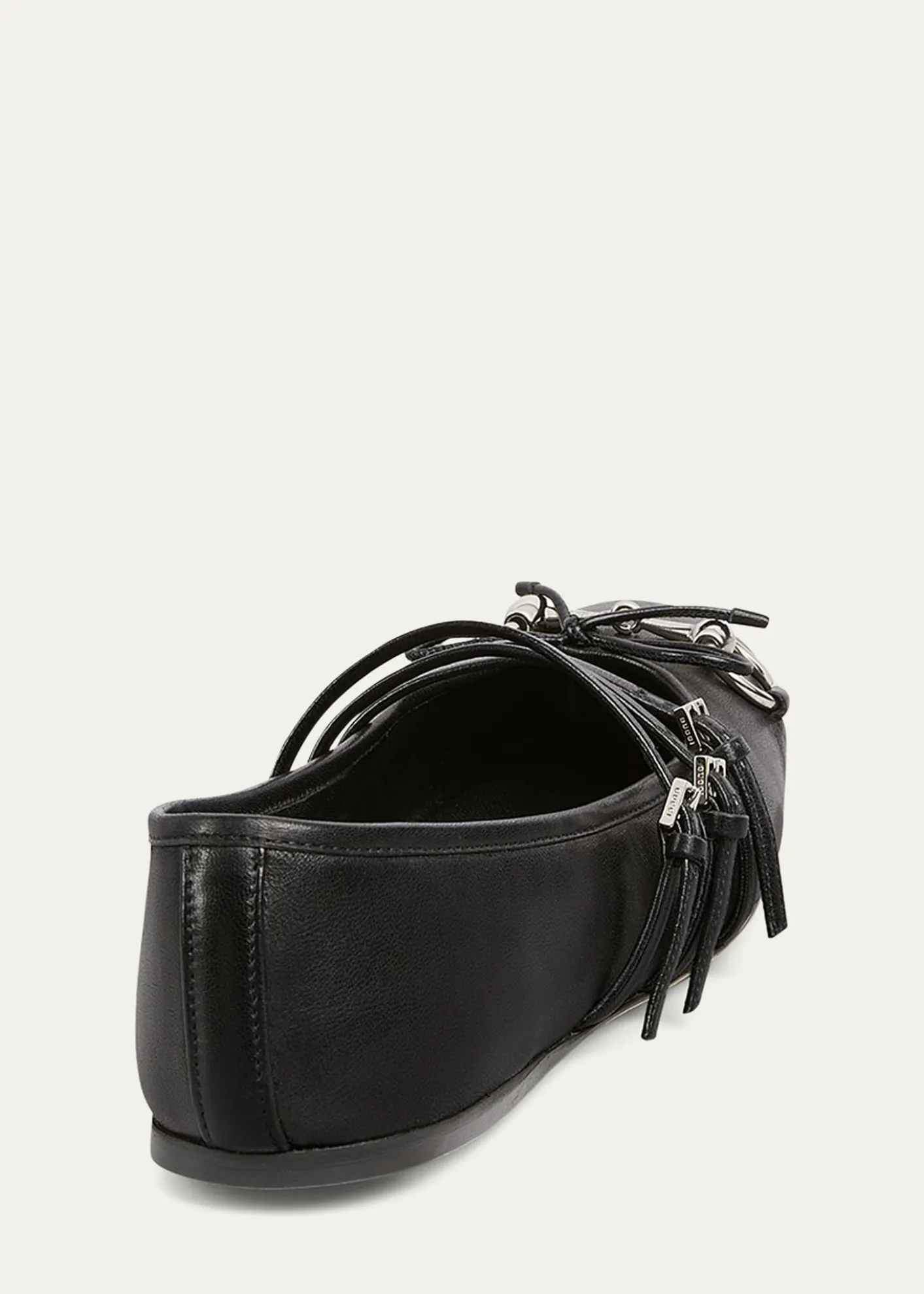GucciHorsebit 3-Strap Mary Jane Ballerina Flats