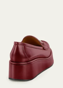 GucciIdle Leather Bit Platform Loafers