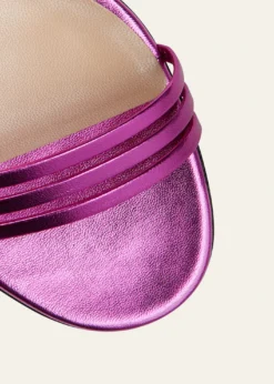 GucciIlse Metallic Leather Sandals