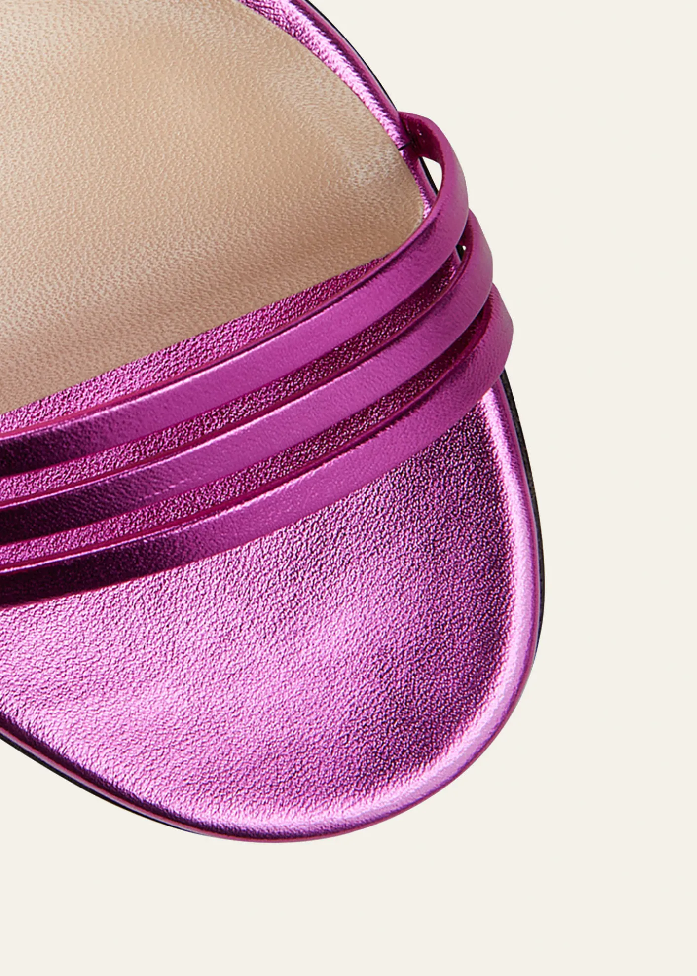 GucciIlse Metallic Leather Sandals