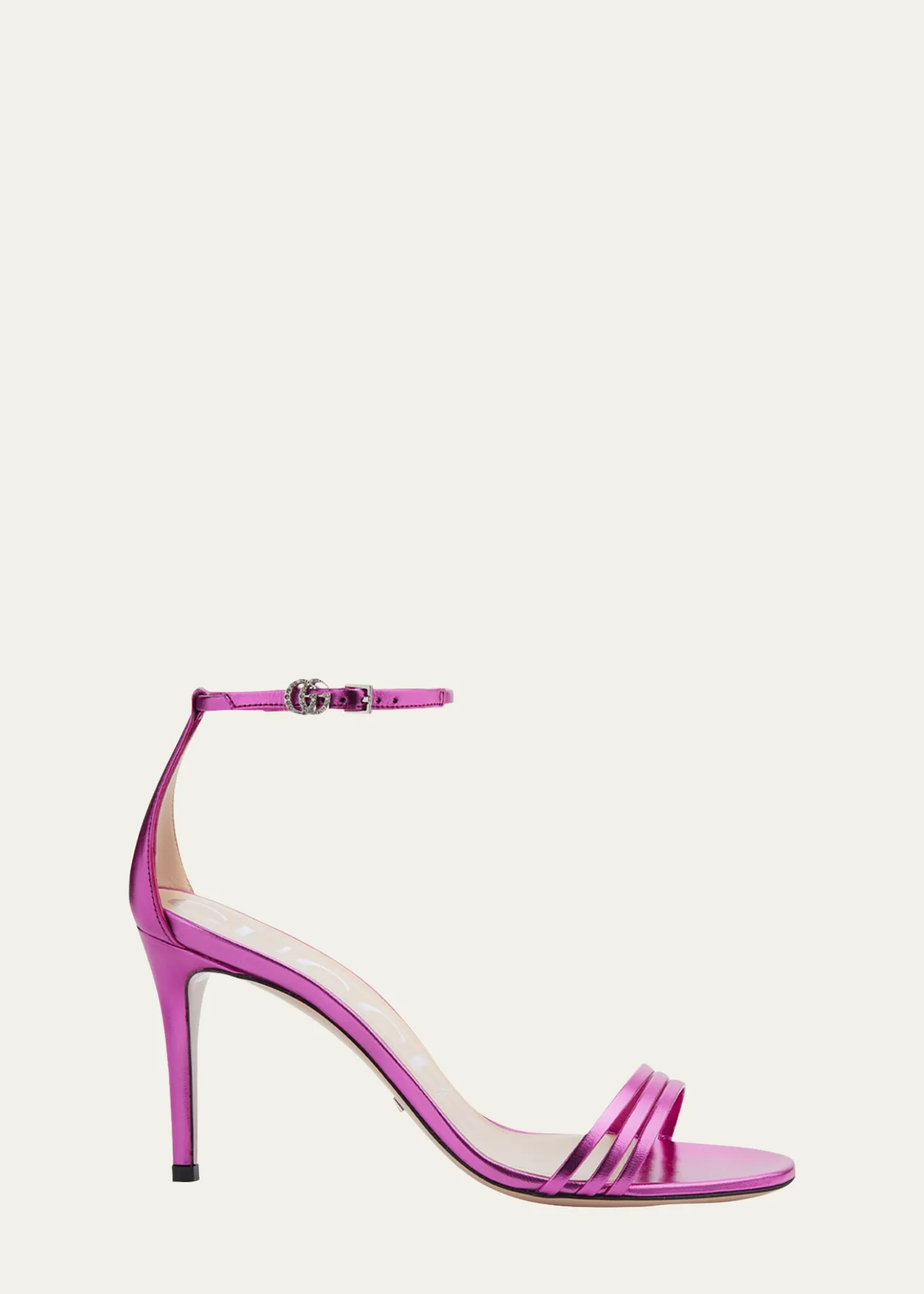 GucciIlse Metallic Leather Sandals