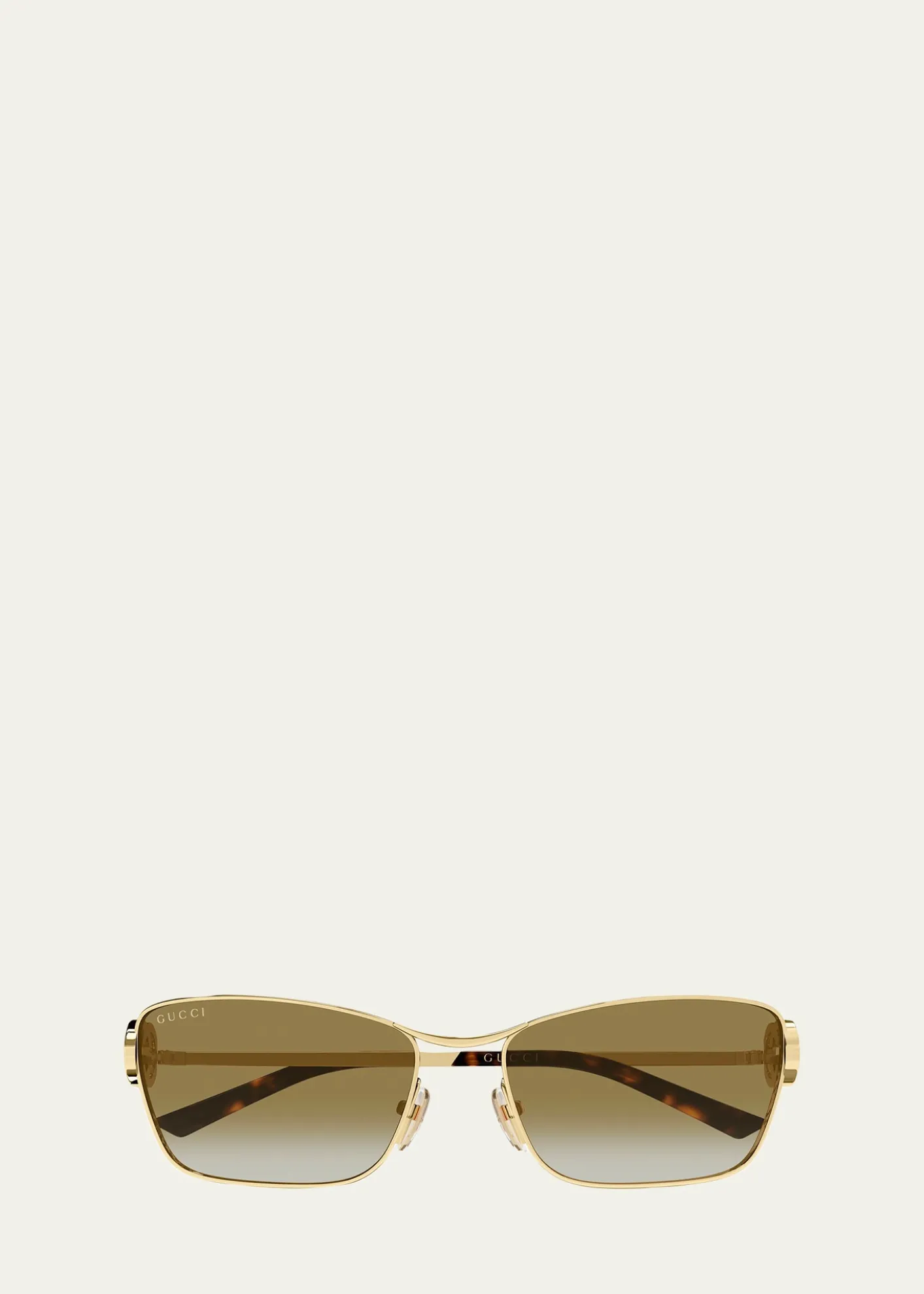 GucciInterlocking G 58mm Rectangular Sunglasses