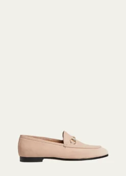 GucciJordaan Suede Horsebit Loafers