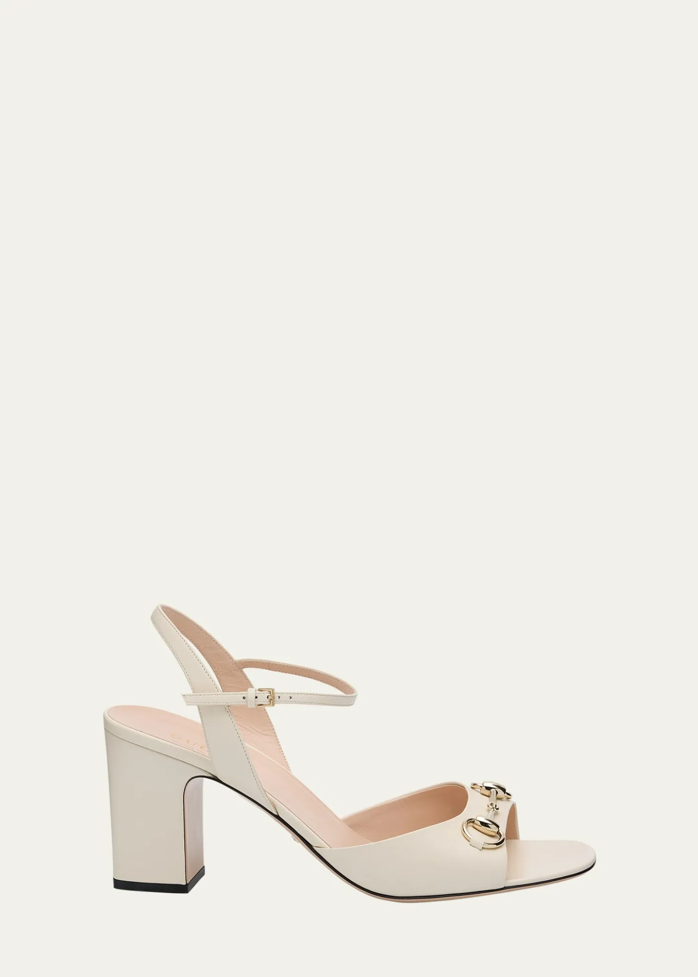 GucciLady Horsebit Leather Sandals