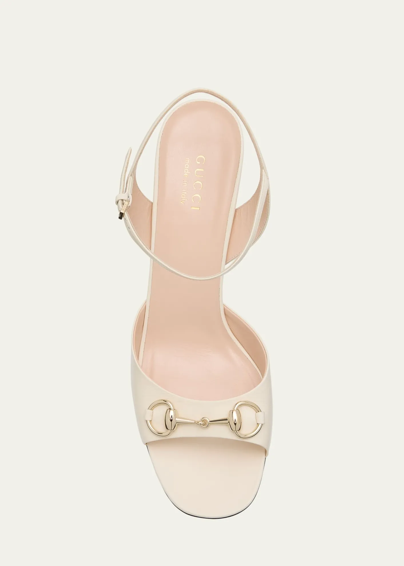 GucciLady Horsebit Leather Sandals