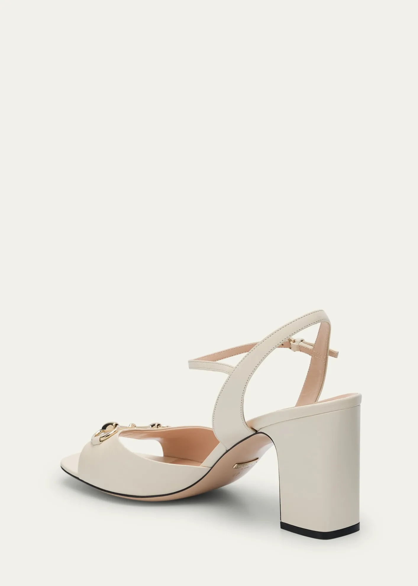 GucciLady Horsebit Leather Sandals