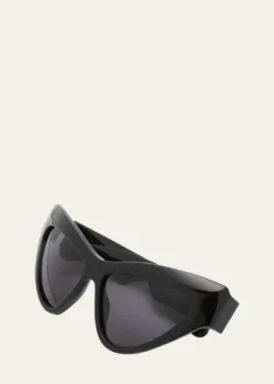 GucciLogo Acetate Butterfly Sunglasses