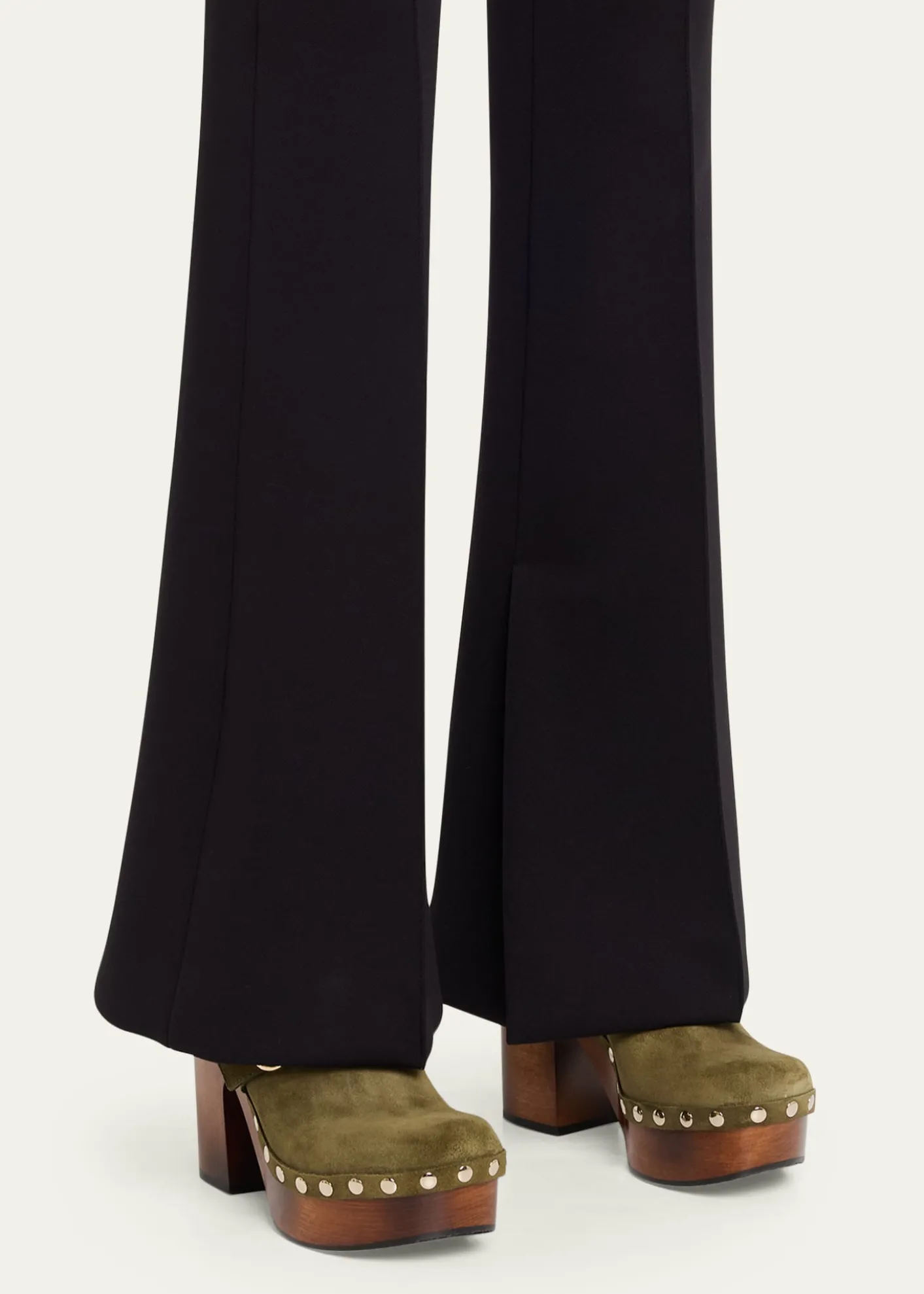 GucciMarmont GG Suede Platform Clogs
