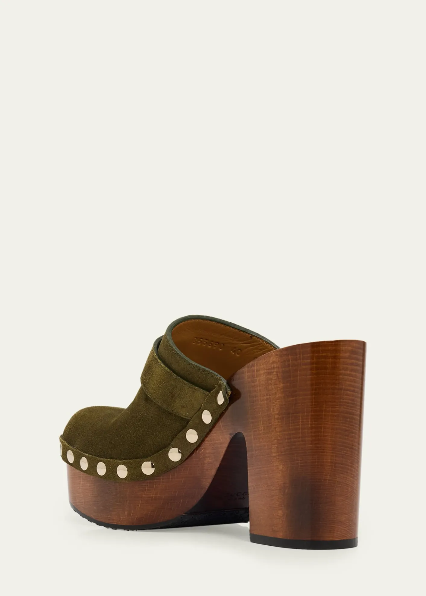 GucciMarmont GG Suede Platform Clogs