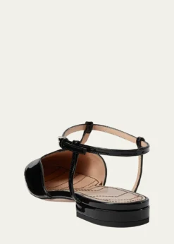GucciMarmont Patent Leather Ballerina Flats