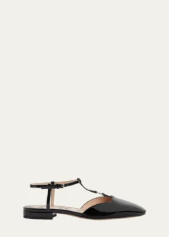 GucciMarmont Patent Leather Ballerina Flats