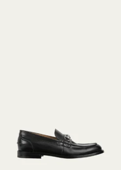 GucciMen's Dromos Leather Horsebit Loafers
