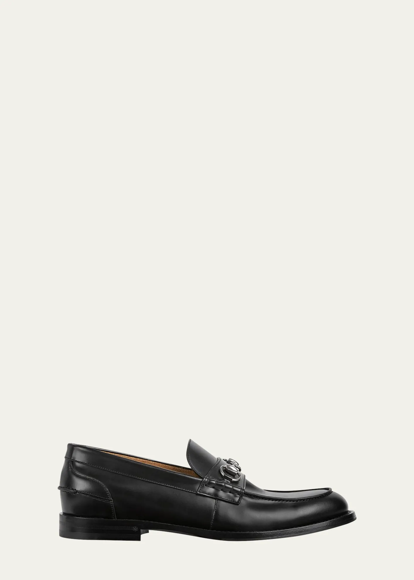 GucciMen's Dromos Leather Horsebit Loafers