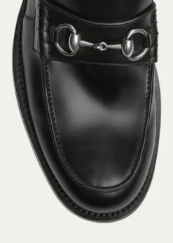GucciMen's Dromos Leather Horsebit Loafers