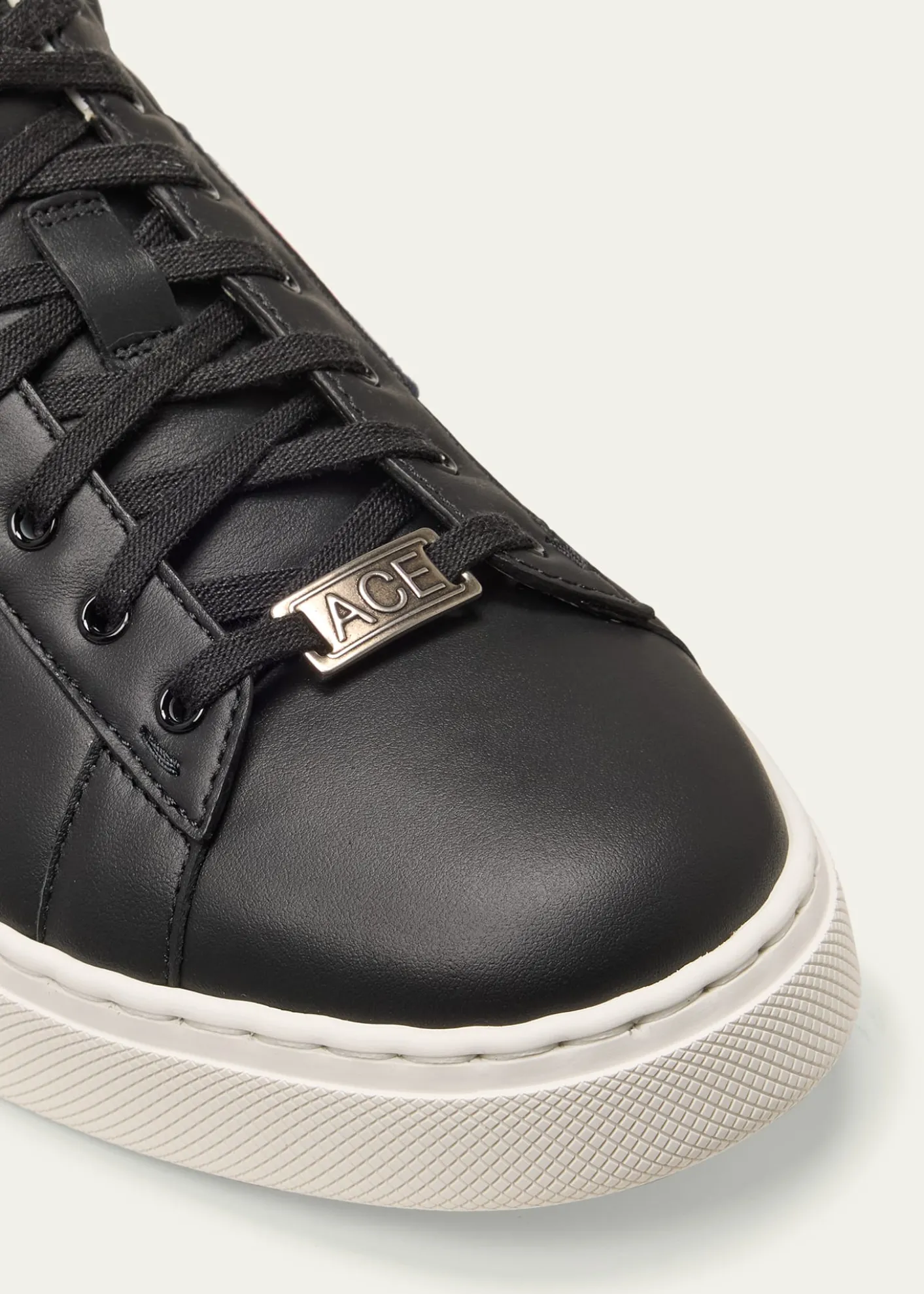 GucciMen's Ace Leather Web Low-Top Sneakers
