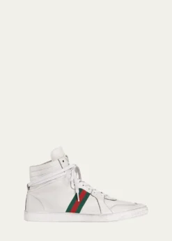 GucciMen's Coda Leather High-Top Sneakers