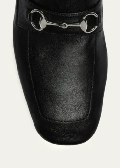 GucciMen's Edgar Leather Bit Loafers with Foldable Heel
