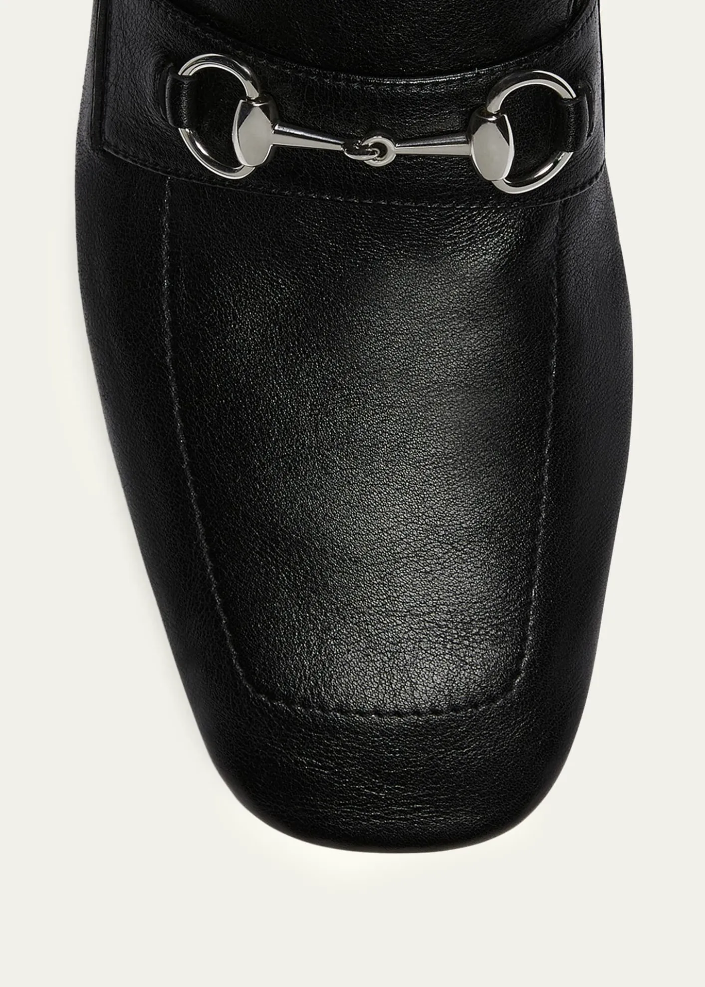 GucciMen's Edgar Leather Bit Loafers with Foldable Heel