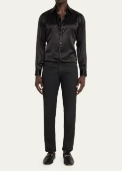 GucciMen's Edgar Leather Bit Loafers with Foldable Heel