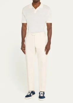 GucciMen's G75 Canvas and Suede T-Toe Low-Top Sneakers